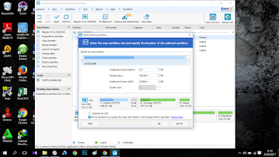 Menambah Ukuran Partisi C dengan Easeus Partition