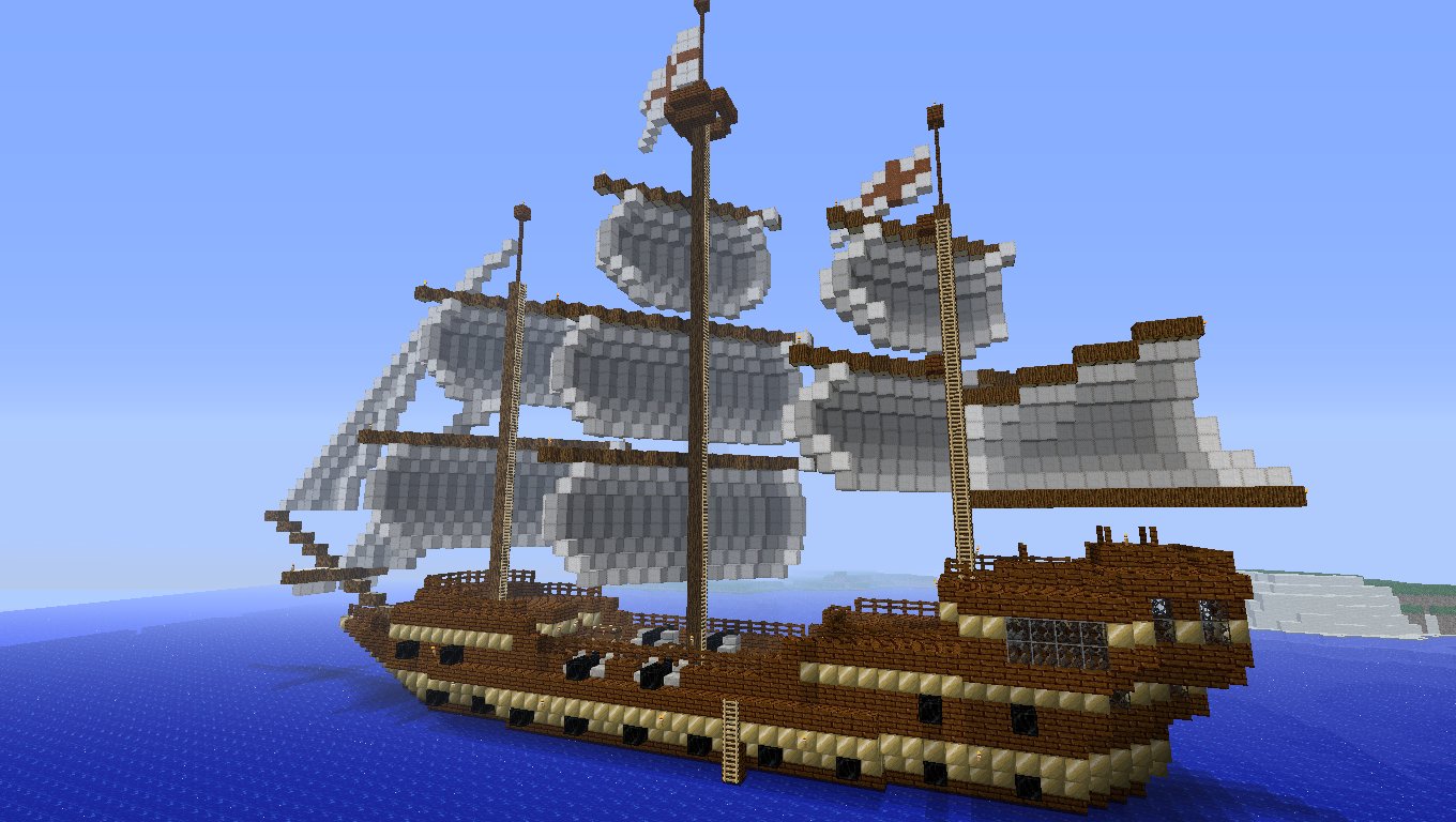 Minecraft Building Ideas: Ship