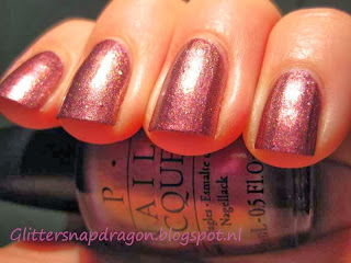 China Glaze Strike Up A Cosmo, OPI Movin Out Glitter Bit Of Music