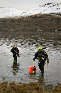 Winter diving at Loch Long with my daughter