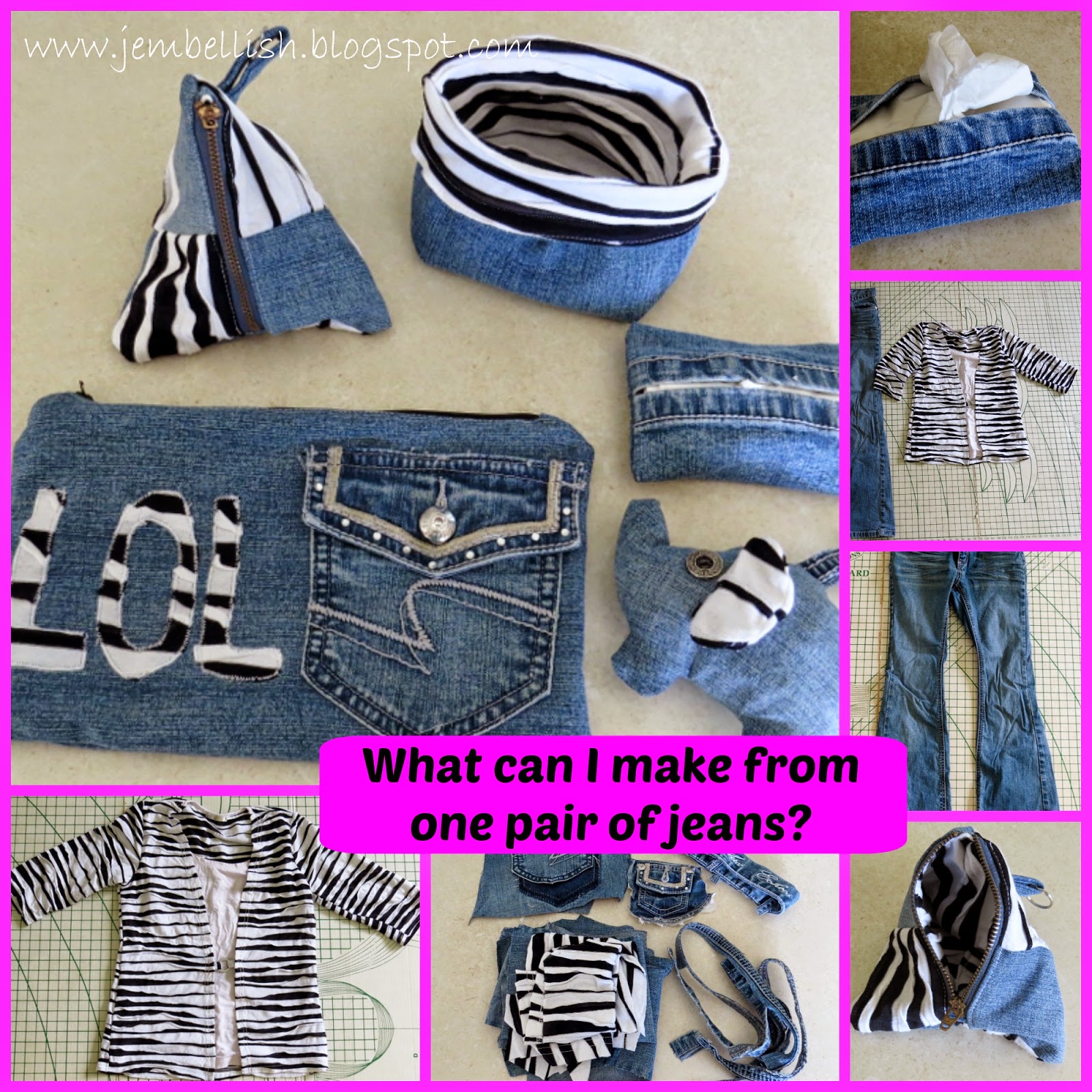 What can I make from one pair of jeans?