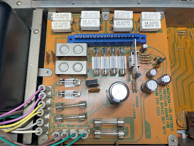 Sansui 9090_Power Supply Board (F-2546)_front side_after servicing