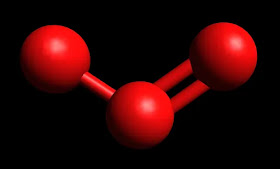 O3 Ball and Stick Model