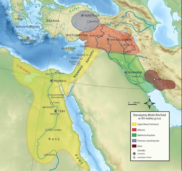 Гегемония Египта (жёлтый цвет на карте)
