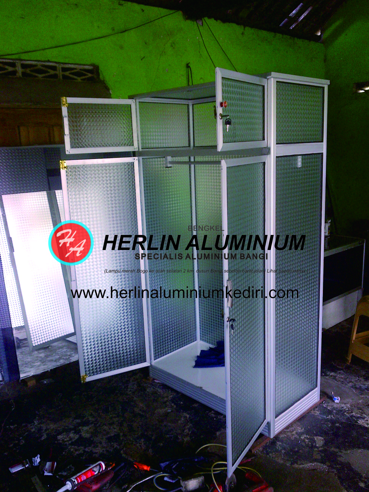 Daftar harga lemari  pakaian  aluminium Kediri Jawa Timur 