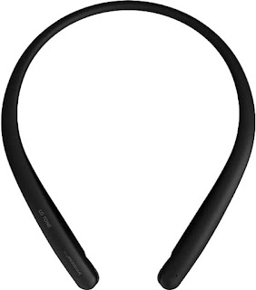 LG Tone Style HBS-SL5 Bluetooth Wireless Stereo Neckband Earbuds Tuned by Meridian Audio,Black, 2.3