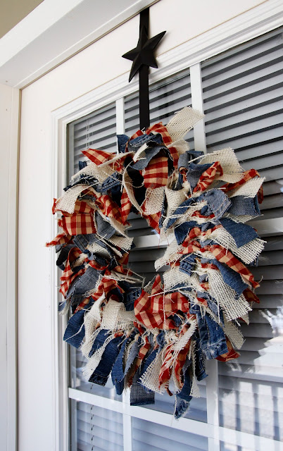 4th of July Rag Wreath - Beyond the Aisle