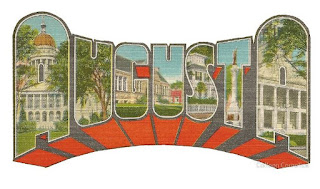 Vintage Augusta Maine Big Letter