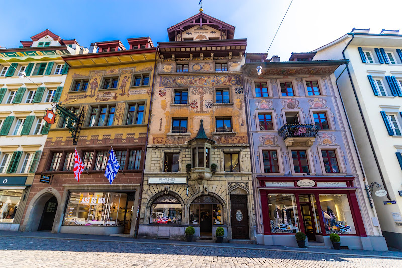 Weinmarkt Frescoes Two Days in Lucerne Luzern Switzerland