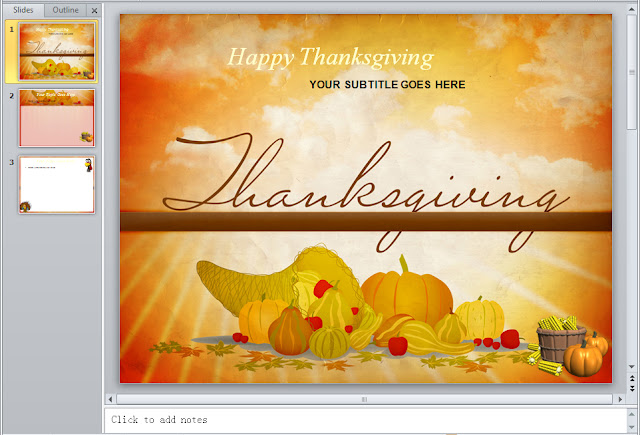 thanksgiving day powerpoint template