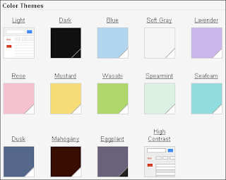 New Gmail Color Themes