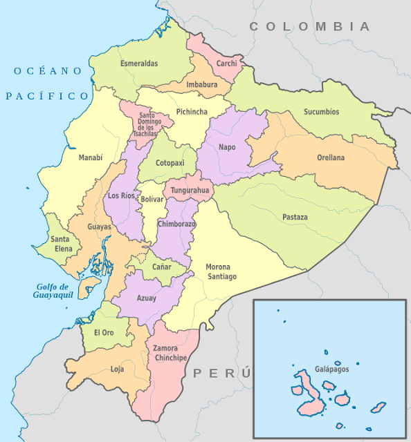 Ecuador map and facts about Ecuador