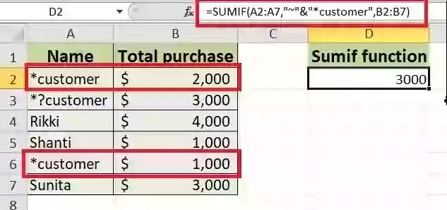 Sumif function in excel in hindi