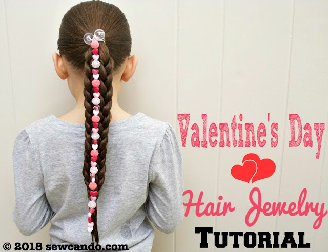  photo SewCanDoValentine's Day Hair Jewelry