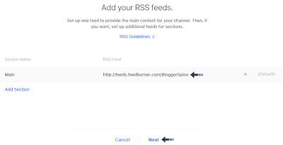 add your RSS Feed