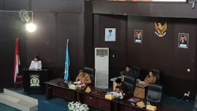 Rapat Paripurna Pandangan Lima(5) Praksi  DPRD Morowali Utara Tahun 2023