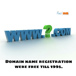 Domain name registration were free till 1995.