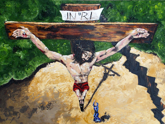 “When Jesus had taken the wine, he said, “It is finished.” And bowing his head, he handed over the spirit.” John 19:30 