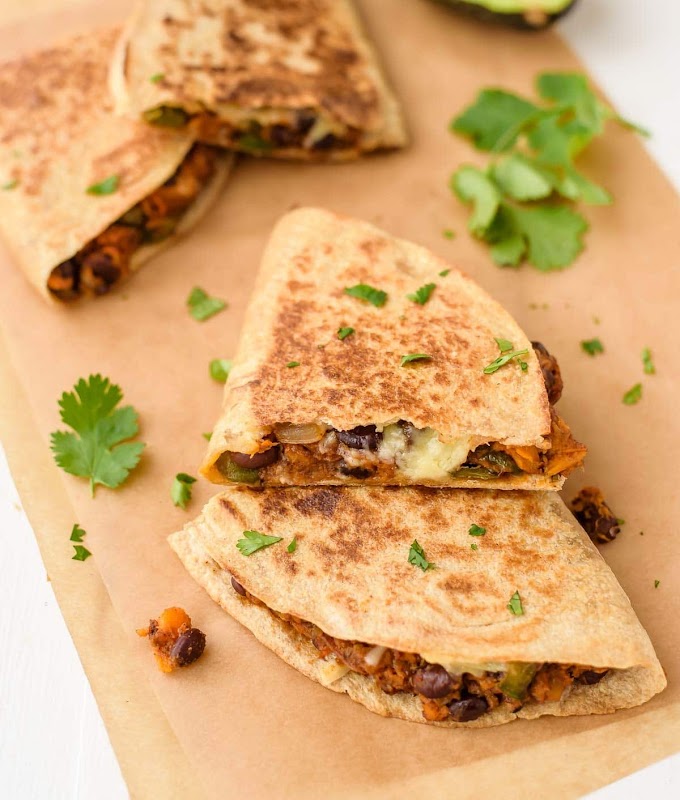 Vegan Bean and Potato Quesadillas