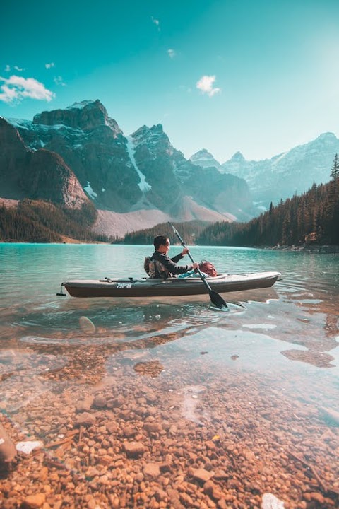 Kayak Riding In The Cannel