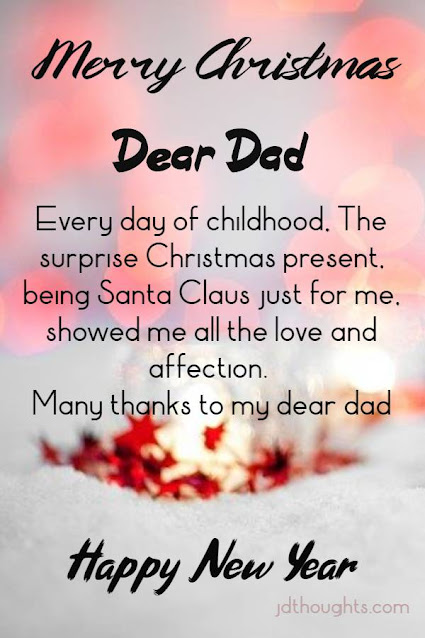 Merry Christmas Wishes for Dad