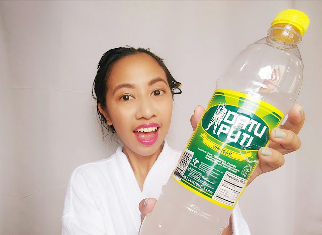 Datu Puti vinegar, haircare hacks, cheap anti-dandruff treatment, anti-dandruff