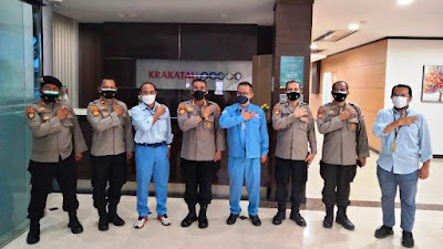Kunjungi PT Krakatau Posco, Dirpamobvit Polda Banten Siap Berikan Jaminan Keamanan