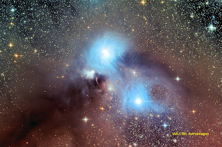 Imagen de la nebulosa NGC 6726, donde se encuentran R CrA y S CrA