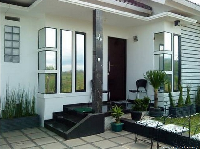 39 Gambar Desain Depan  Rumah Minimalis  yang Menarik 100 