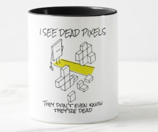  I see dead pixels funny coding mug programmers