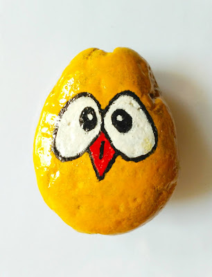 Aniket Dabhade - VU3LOL made stone art of bird