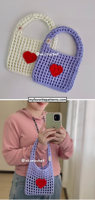 Free Crochet Mini Net Bag Pattern