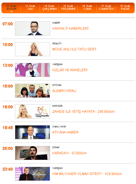 12 Ocak 2015 Atv Kim Milyoner Olmak İster Yarışma Programı neden yayınlanmadı?