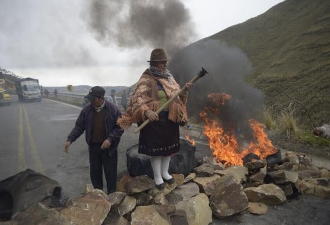 Ecuador: Un policía asesinado y un líder indígena capturado en primer día de paro