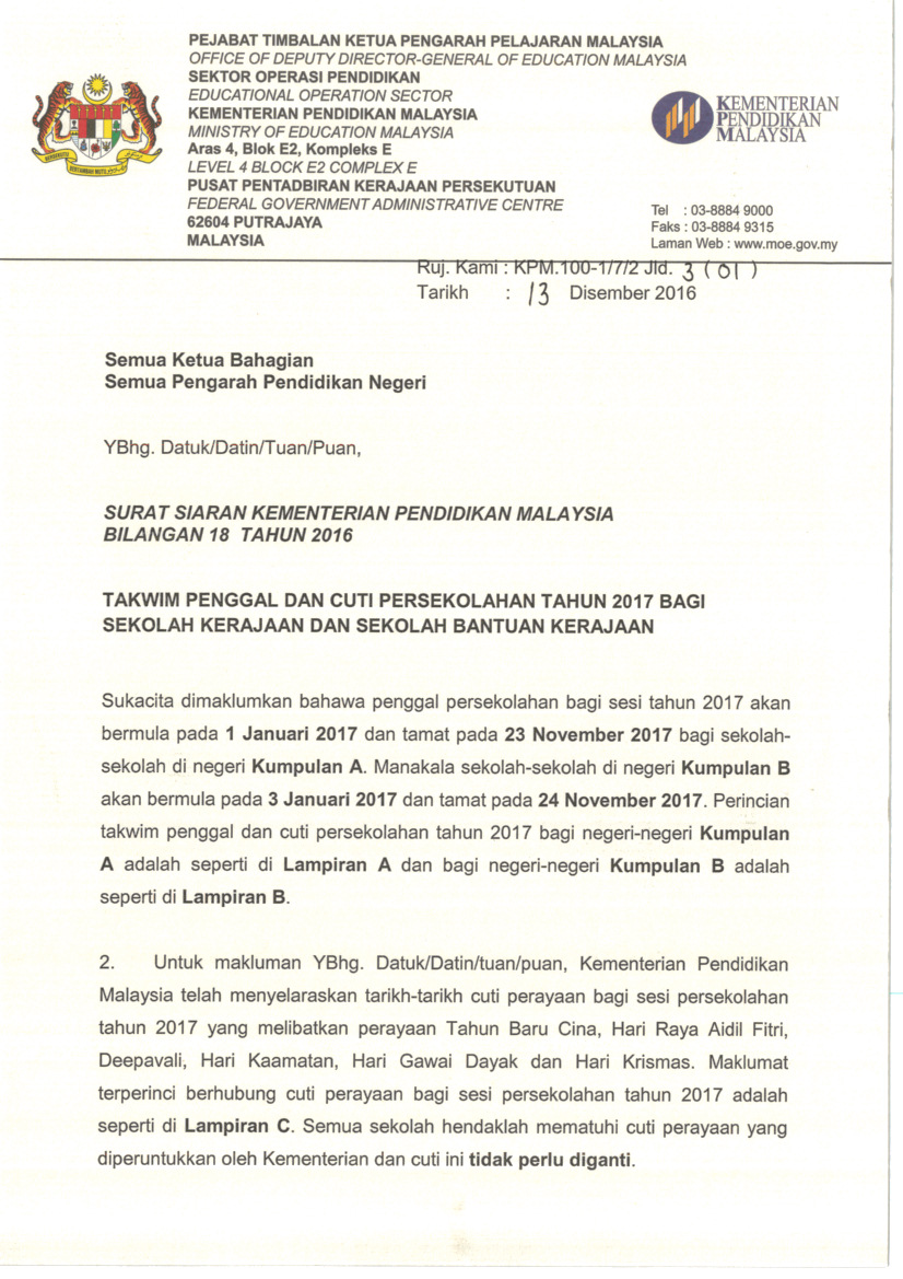 Contoh Surat Rasmi Cuti Tanpa Gaji - FRasmi