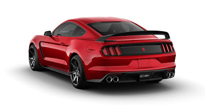 Ford Mustang GT red color convertible rear Hd picture