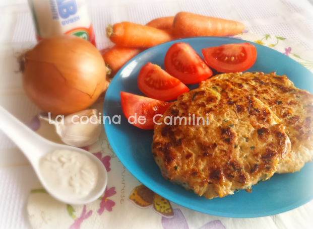 Hamburguesa de pollo con salsa kebab (La cocina de Camilni)