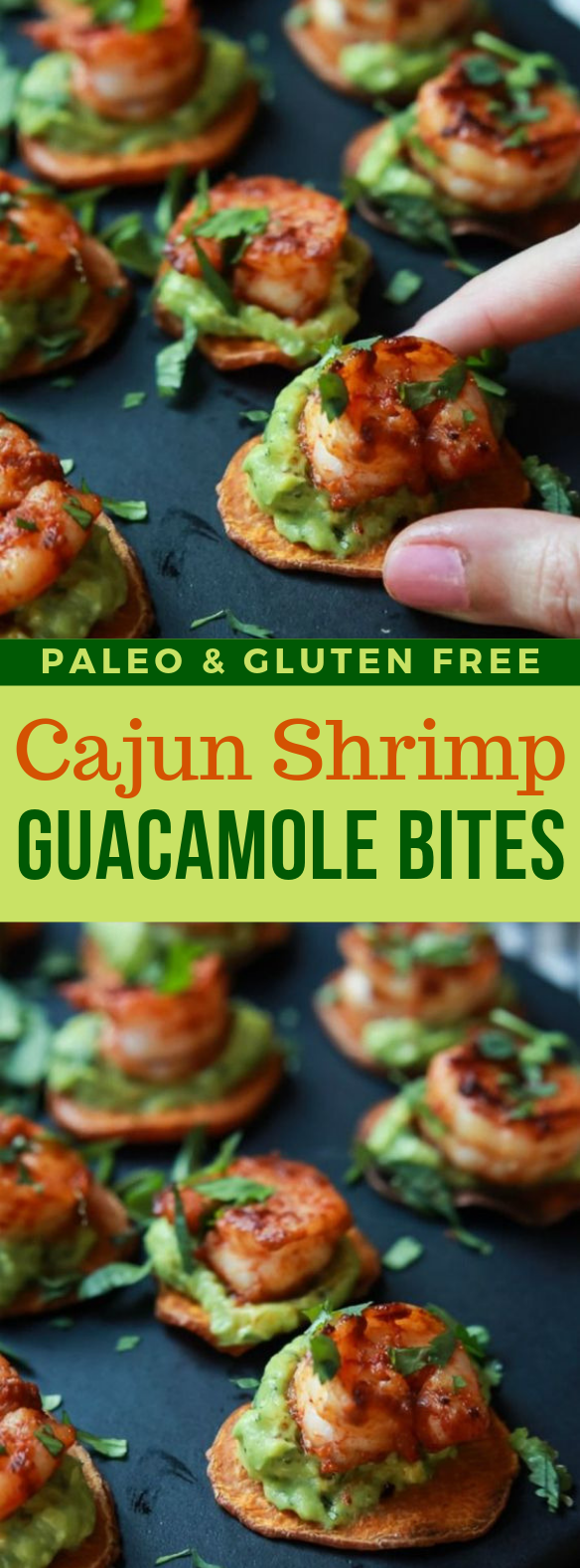 Cajun Shrimp Guacamole Bites #appetizer #partymeal