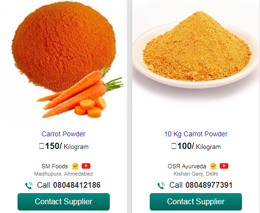 carrot powder business, carrot powder price on amazon , carrot powder price on indiamart