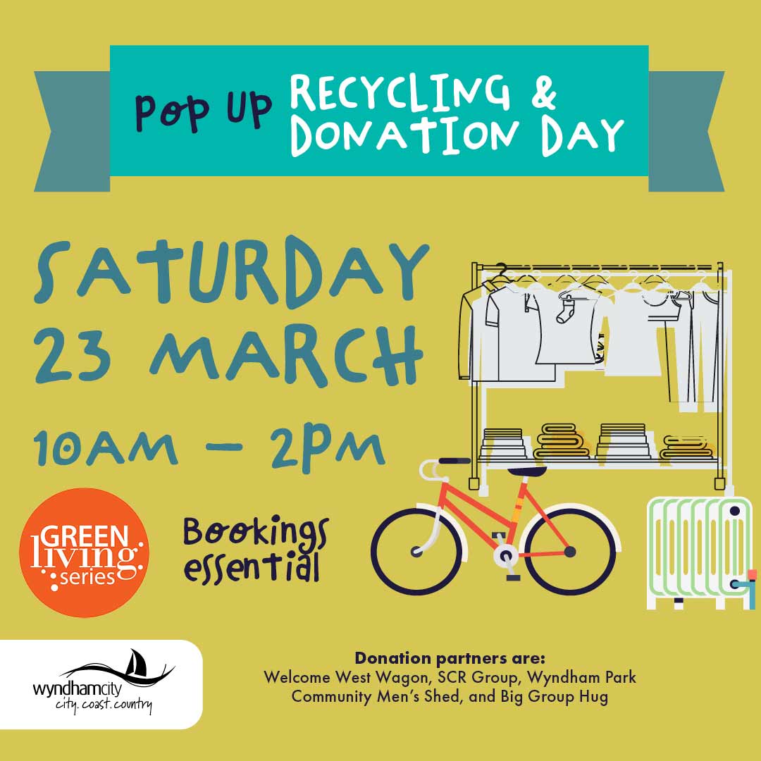 Pop Up Recycling and Donation Day (Werribee)
