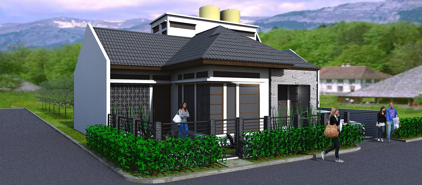   Model Rumah Minimalis Sederhana Modern Type 36 45 1 Lantai Dan 2 