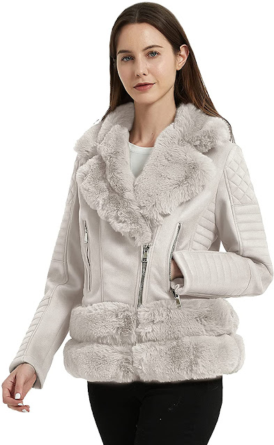 Women's Faux Fur Collar Jackets Coats