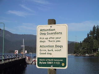 funny sign - attention dogs