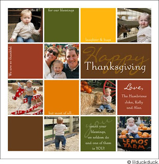 Happy Thanksgiving Personalized Cards