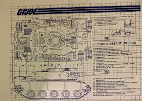 Canadian Consumer Distributing Cobra Combat Tank, blueprints