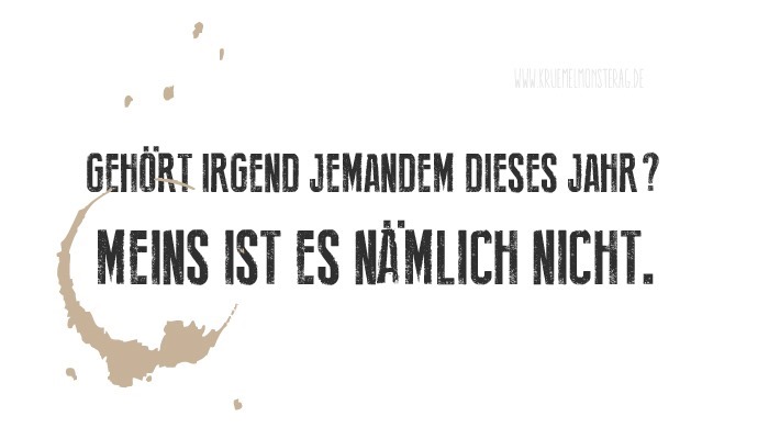 Gehört jemandem dieses Jahr