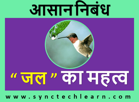 essay on importance of water in hindi