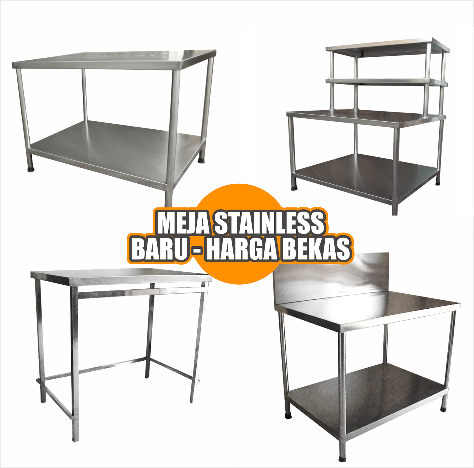 Jual Meja Stainless Steel Harga Bekas