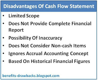 disadvantages cash flow statement