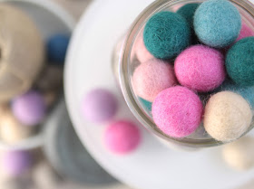felt balls, beads, pom-poms by Benzie